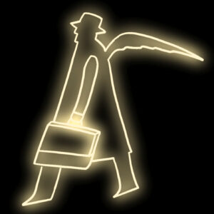 Man with wings & briefcase - Folon